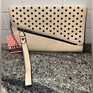 Melie Bianco cream purse